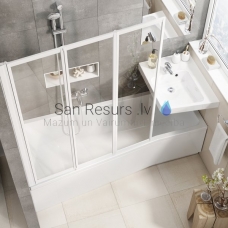 RAVAK asimetrinė akrilinė vonia BeHappy II L/R 160x75 cm