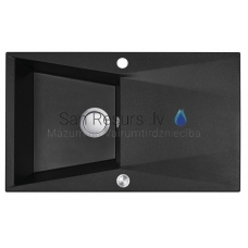 LAVEA stone mass kitchen sink Marika 78x48 (Black)