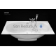 PAA stone mass bathtub with panel VERSO 1700x750x625 A