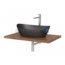 PAA SILKSTONE sink AMORE GRAPHITE 600x370