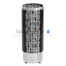 Electric Sauna Heater HARVIA Cilindro E, PC70HE, 7kW, 400V, partially closed, black mantle