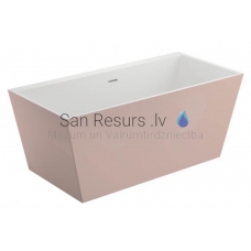 POLIMAT oтдельно стоящая акриловая ванна LEA 170x80 (розовый) + сифон