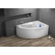 POLIMAT acrylic asymmetric bathtub MEGA 160x105 (right/left)