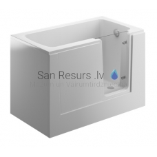 POLIMAT acrylic rectangular bathtub for invalids PERE 135x75