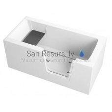 POLIMAT acrylic rectangular bathtub for invalids AVO 140x70