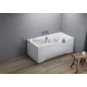 POLIMAT acrylic rectangular bathtub CAPRI NEW 140x70