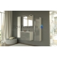 RB ALLEGRO 60 шкафчик с раковиной (блестящий белый) 500x590x445 мм