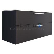 RB GRAND 120 шкафчик с раковиной (графит) 618x1210x460 мм