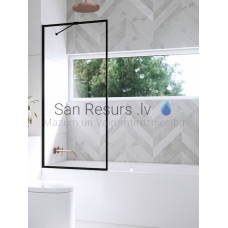 RADAWAY bathtub wall MODO PNJ BLACK FRAME 150x 50 Black + Frame