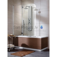 RADAWAY bathtub wall EOS PND 130x152 Chrome + transparent glass L/R