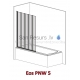 RADAWAY cтенка для ванны EOS PNW5 107x152 Хром + прозрачное стекло