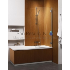 RADAWAY bathtub wall CARENA PNJ 150x70 Chrome + brown glass L/R