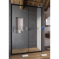 Ravak душевые двери Blix Slim BLSDP2 100 черный + прозрачное стекло