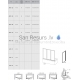 Ravak bathtub wall APSV 70 white + Transparent