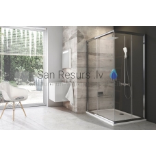 Ravak shower enclosure Blix BLRV2K 80 satin + Transparent