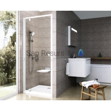 Ravak shower door Pivot PDOP1 80 white + Transparent