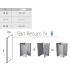 Ravak shower wall Pivot PPS 100 satin + Transparent