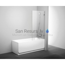 Ravak cтенка для ванны BVS1 80 хром + прозрачное стекло