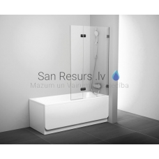 Ravak cтенка для ванны BVS2 100 L хром + прозрачное стекло