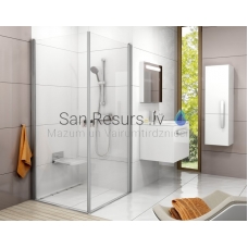 Ravak shower enclosure Chrome CRV1 100 satin + Transparent
