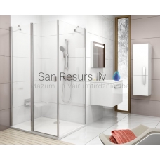 Ravak shower wall Chrome CPS 100 satin + Transparent