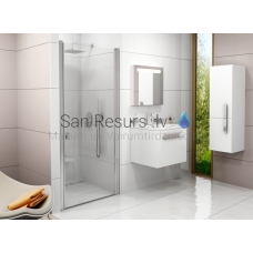 Ravak shower door Chrome CSD1 90 bright alu + Transparent