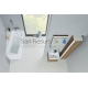 RAVAK asymmetric acrylic bathtub 10° L 160x95 cm