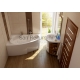 RAVAK asymmetric acrylic bathtub Asymmetric R 160x105 cm