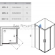 Ravak shower enclosure-corner Matrix MSRV4 90 satin + Transparent