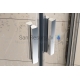 Ravak corner shower enclosure Blix BLRV2 90 satin + Transparent