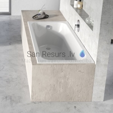 Ravak rectangular acrylic bathtub Chrome Slim 150x70