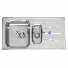 Reginox stainless steel kitchen sink Diplomat 1.5 (R) 95x50cm