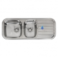 Reginox stainless steel kitchen sink Regent 25 LUX KGOKG 190x48cm