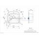 Reginox stainless steel kitchen sink Boston (L) 49x49cm