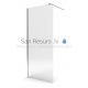 Rubineta shower wall RUB-401 Transparent 195x100