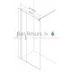 Rubineta dušas siena RUB-401 caurspīdīgs stikls 195x100