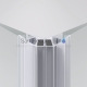 Rubineta shower enclosure RUB-111 Transparent 195x90x90