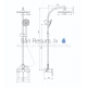 Rubineta shower faucet set Ultra-15 + Dina
