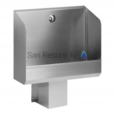 SANELA stainless steel urinal trough with temperature sensor, 600 mm, 6V