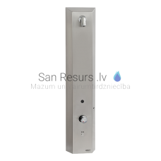 SANELA stainless steel RFID token shower panel, for cold and warm water, 24V