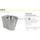 SANELA stainless steel floor toilet