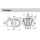 SANELA stainless steel floor toilet