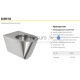 SANELA stainless steel hanging toilet