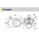 SANELA stainless steel hanging toilet