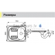 SANELA stainless steel squatting pan