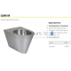 SANELA stainless steel hanging toilet