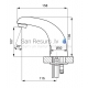 SANELA automatic sink faucet SLU 01N 24V