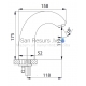 SANELA automatic sink faucet SLU 34B 6V