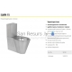 SANELA stainless steel toilet with cistern