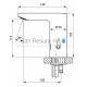 SANELA automatic sink faucet SLU 54N 24V